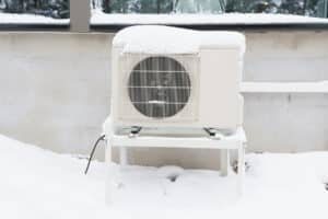 heat pump after a winter storm
